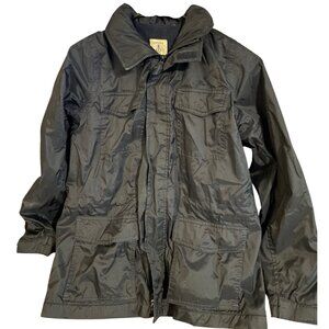 Boys Lands End Jacket Size Medium (10-12) Navy Blue